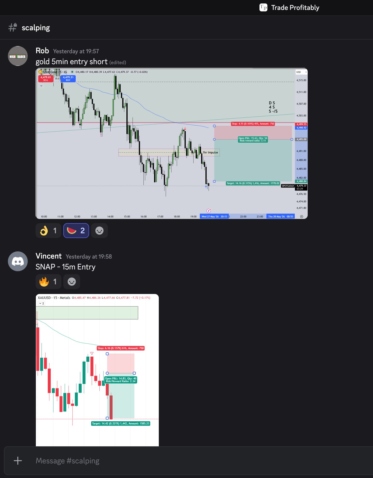 Rob and Vincent Gold scalping channel